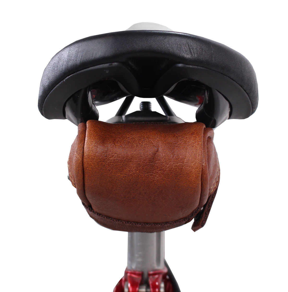 Gusti Echtleder-Lenkergriff „Sonny C.“ – Für Fahrräder, Mit Metallring, Retro Design