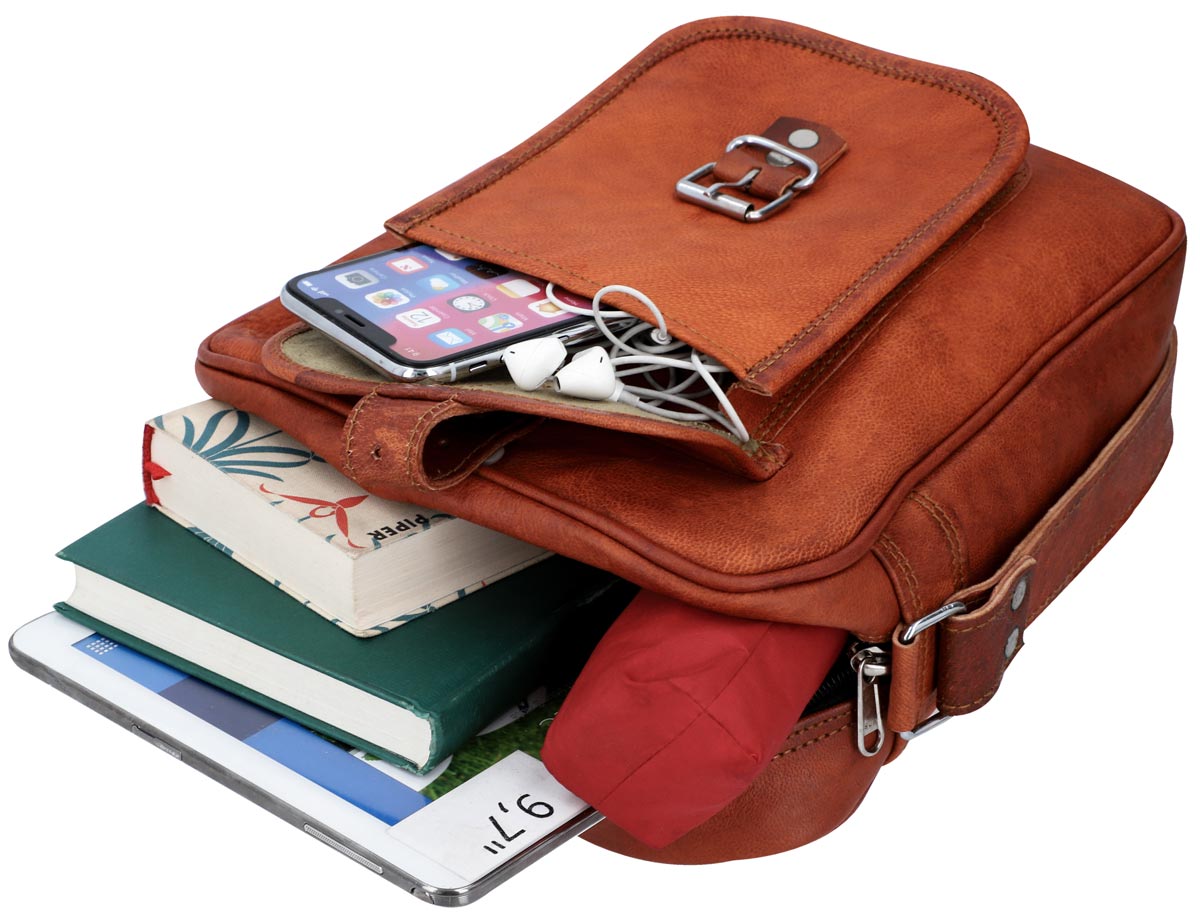 frank fahrradtaschen Umhängetasche "Frank" aus Leder bei Gusti-Leder – Gusti Leder